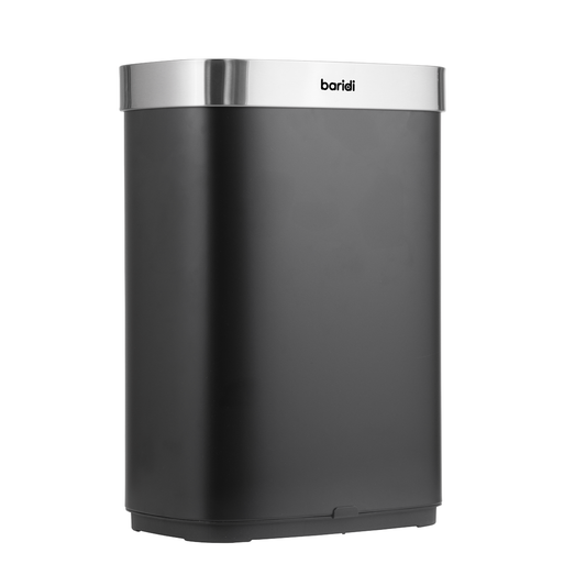 Baridi DH282 Baridi Sensor Bin 65L - Black/Stainless Steel