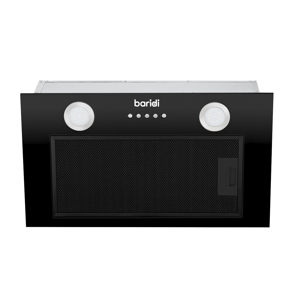 Baridi DH285 Baridi Cooker Hood with 5 Layer Filter 52cm - Black