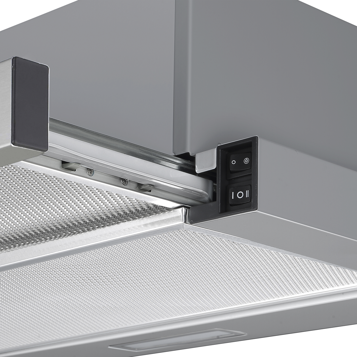 Baridi DH286 Baridi Telescopic Cooker Hood with Aluminium Filters 60cm - Stainless Steel