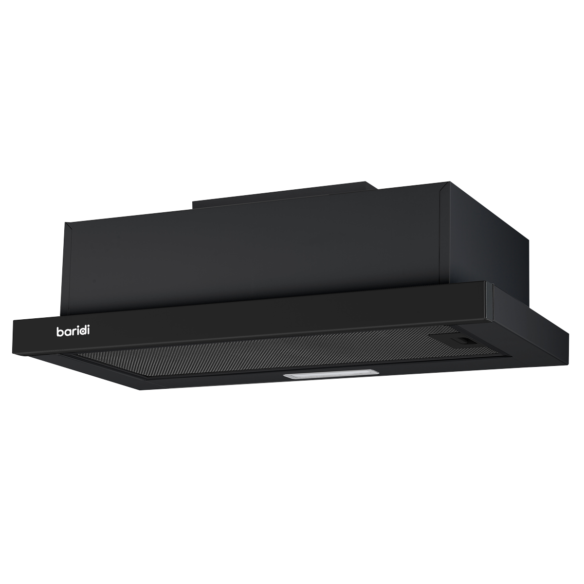Baridi DH287 Baridi Telescopic Cooker Hood with Aluminium Filters 60cm - Black
