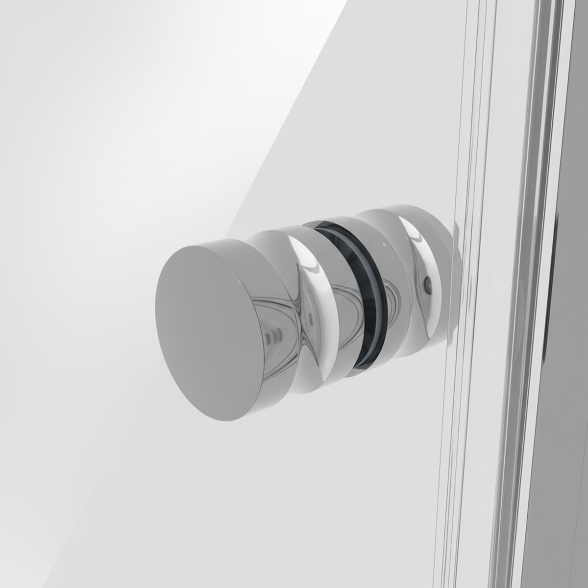 Baridi DH294 Sliding Shower Door 1200 x 1850mm, 6mm Tempered Glass, Reversible - Chrome