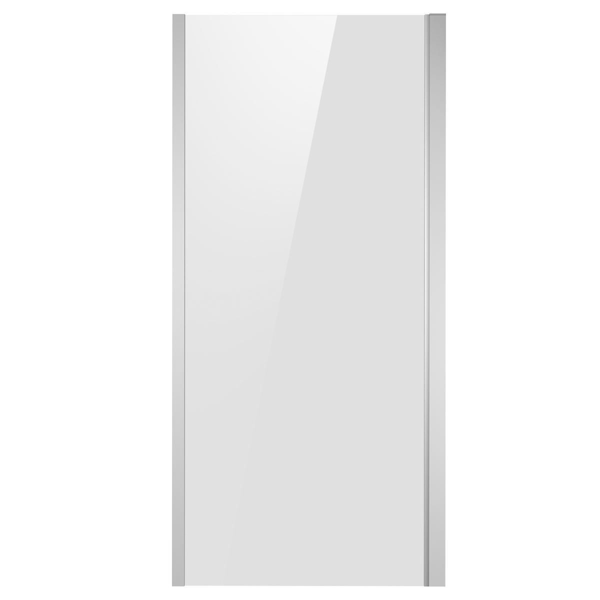 Baridi DH296 Baridi Side Panel for Sliding Shower Doors, 6mm Tempered Glass - Chrome