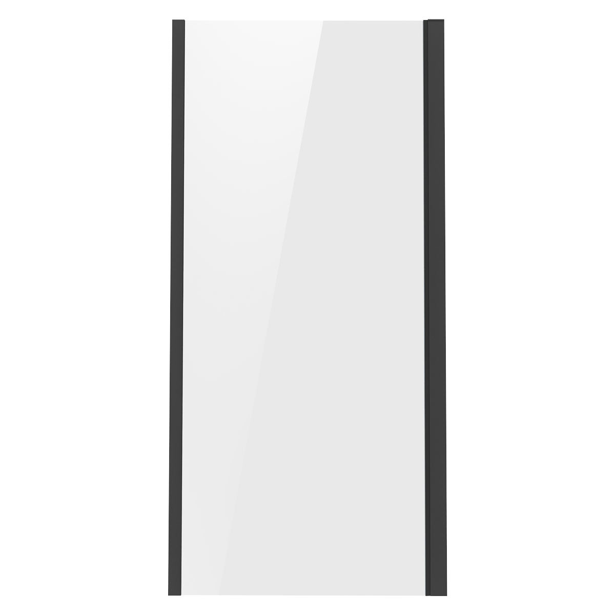 Baridi DH297 Side Panel for Sliding Shower Doors, 6mm Tempered Glass - Black