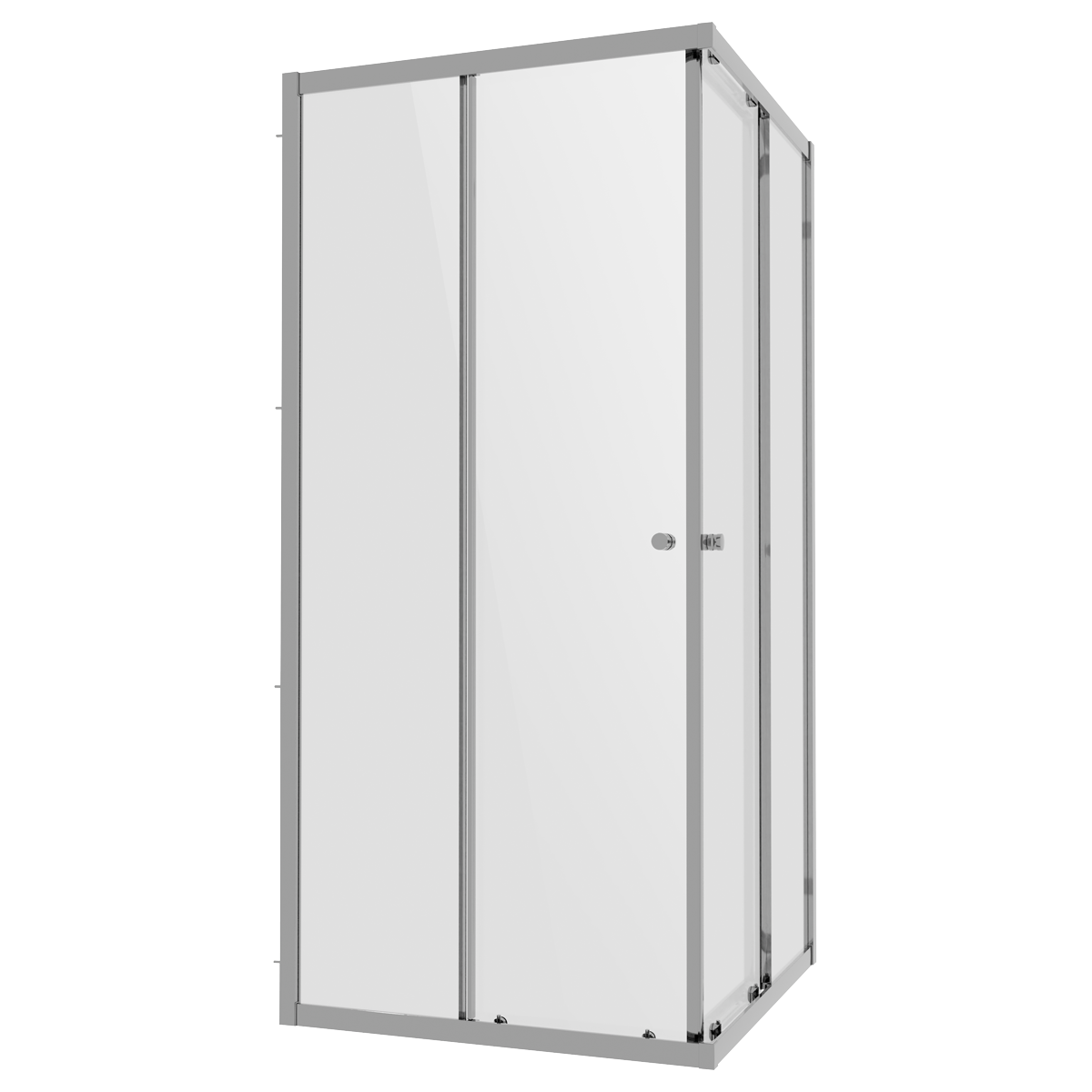 Baridi DH298 Corner Shower Entry Enclosure 800 x 800 x 1850mm with 6mm Tempered Glass - Chrome