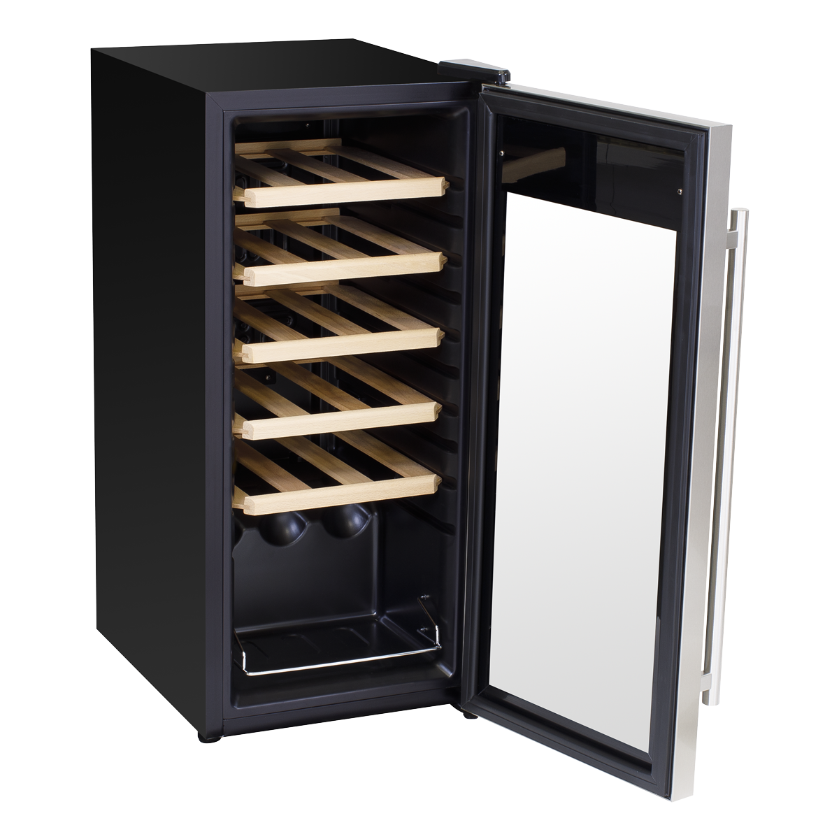 Baridi DH29 Baridi 18 Bottle Wine Fridge with Digital Touch Screen Controls & LED Light - Stainless Steel