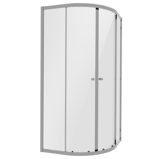 Baridi DH301 Quadrant Shower Entry Enclosure 800 x 800 x 1850mm with 6mm Tempered Glass - Chrome