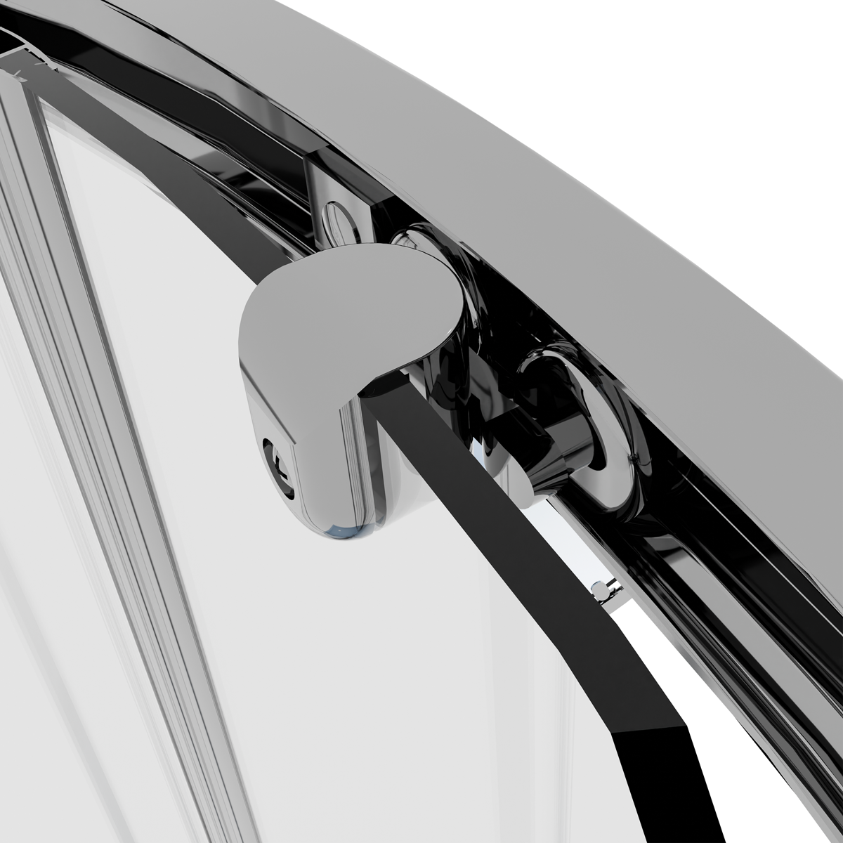 Baridi DH302 Quadrant Shower Entry Enclosure 900 x 900 x 1850mm with 6mm Tempered Glass - Chrome
