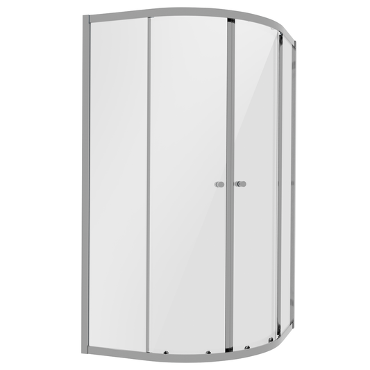 Baridi DH302 Quadrant Shower Entry Enclosure 900 x 900 x 1850mm with 6mm Tempered Glass - Chrome