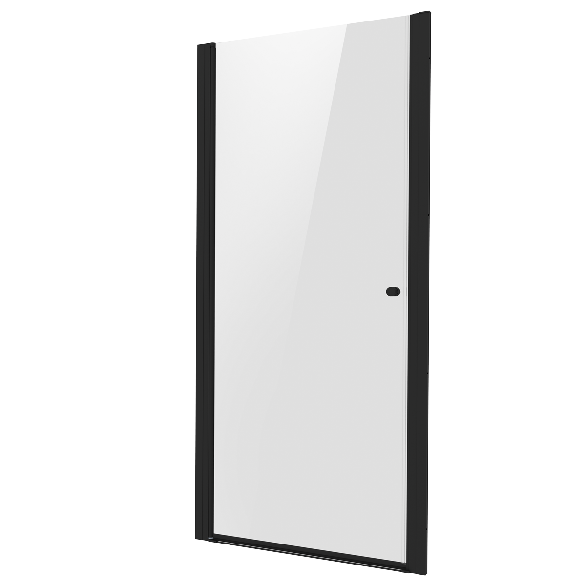 Baridi DH304 Pivot Shower Door 800 x 1850mm, 6mm Tempered Glass, Reversible - Black