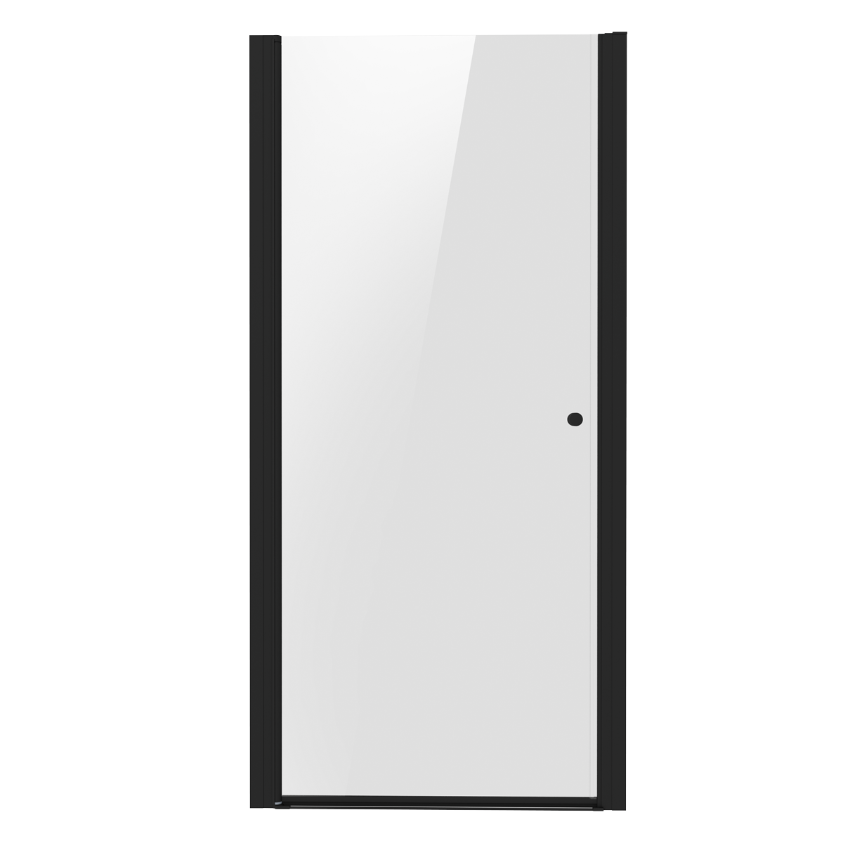 Baridi DH304 Pivot Shower Door 800 x 1850mm, 6mm Tempered Glass, Reversible - Black