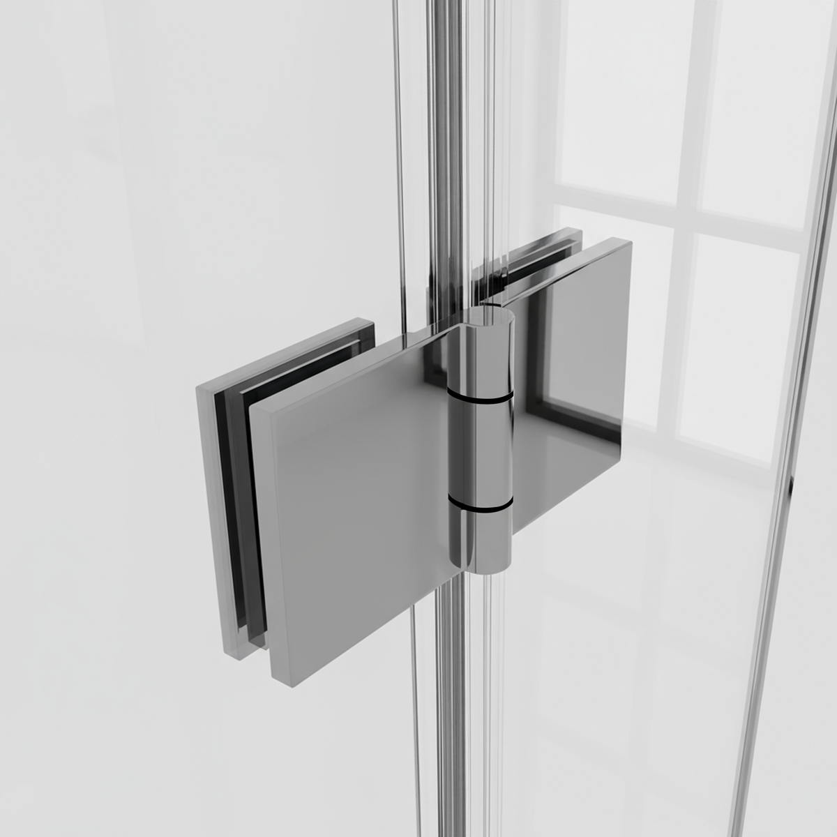 Baridi DH305 Bi-Fold Shower Door 800 x 1850mm, 6mm Tempered Glass, Reversible - Chrome