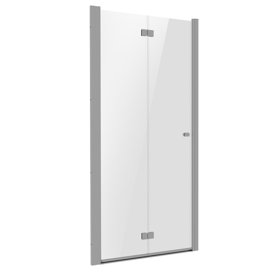 Baridi DH305 Bi-Fold Shower Door 800 x 1850mm, 6mm Tempered Glass, Reversible - Chrome