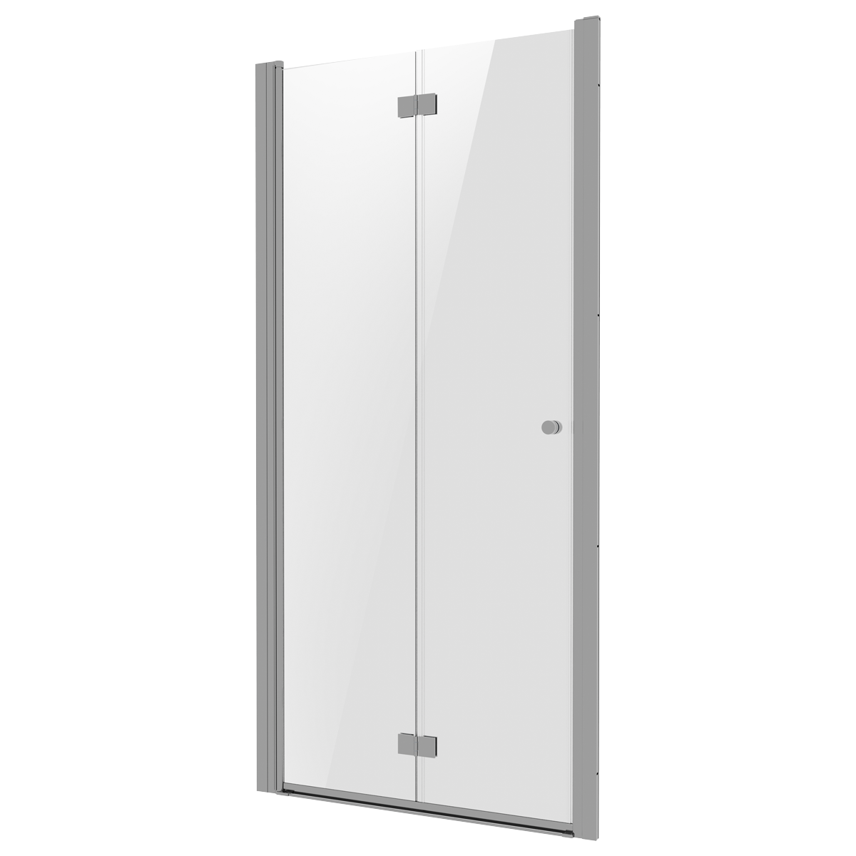 Baridi DH305 Bi-Fold Shower Door 800 x 1850mm, 6mm Tempered Glass, Reversible - Chrome