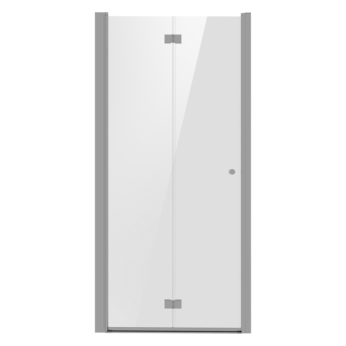 Baridi DH305 Bi-Fold Shower Door 800 x 1850mm, 6mm Tempered Glass, Reversible - Chrome