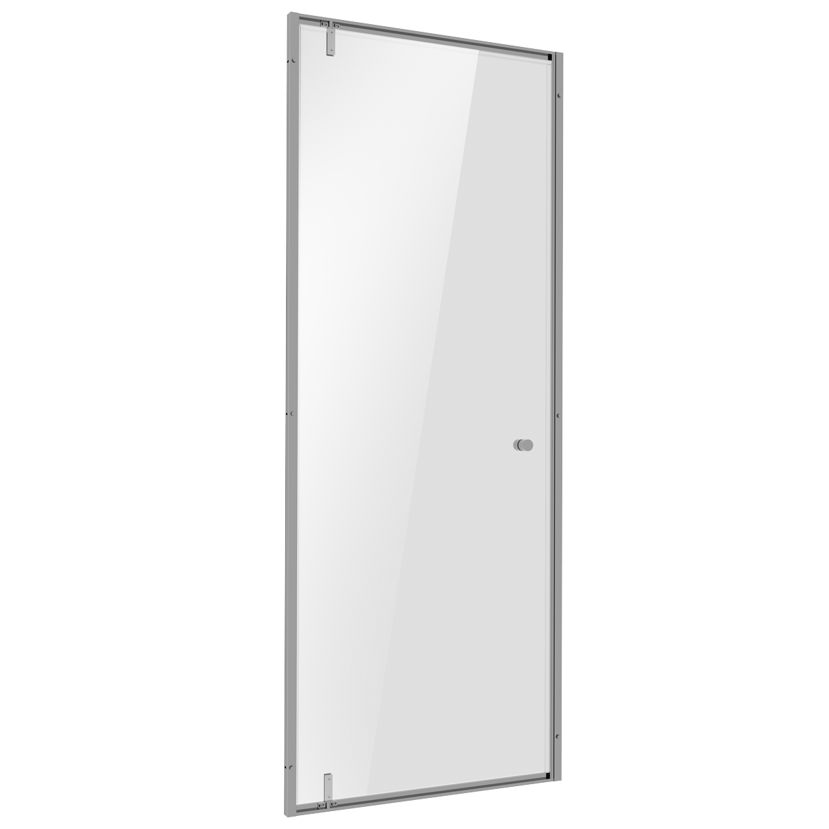 Baridi DH306 Hinged Shower Door 800 x 1850mm, 6mm Tempered Glass, Reversible - Chrome