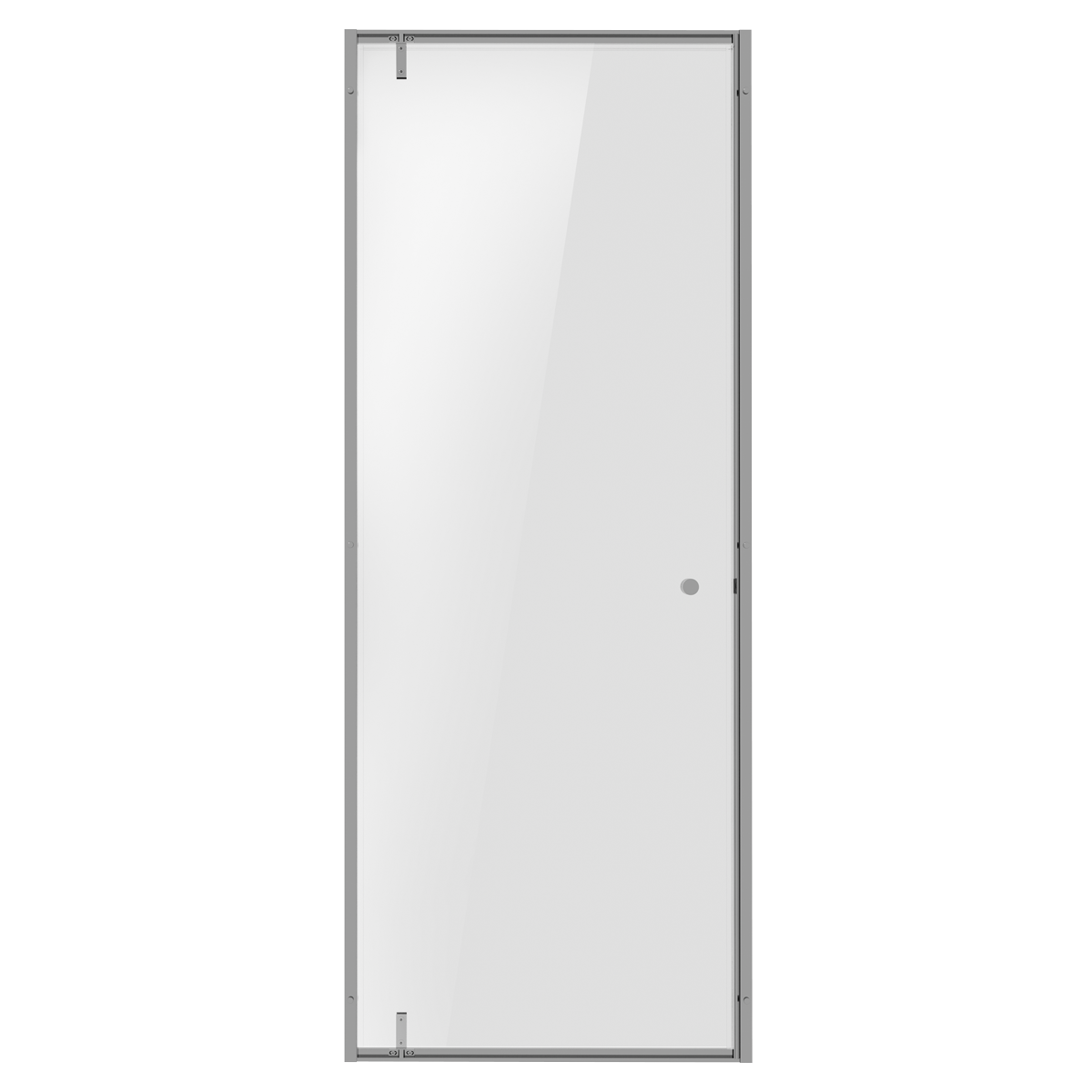 Baridi DH306 Hinged Shower Door 800 x 1850mm, 6mm Tempered Glass, Reversible - Chrome