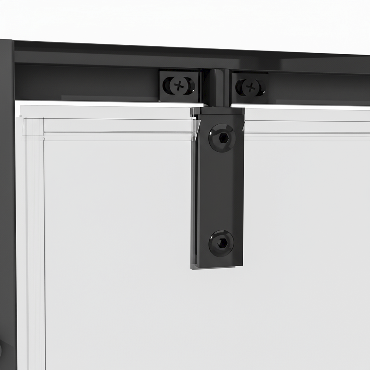 Baridi DH307 Hinged Shower Door 800 x 1850mm, 6mm Tempered Glass, Reversible - Black