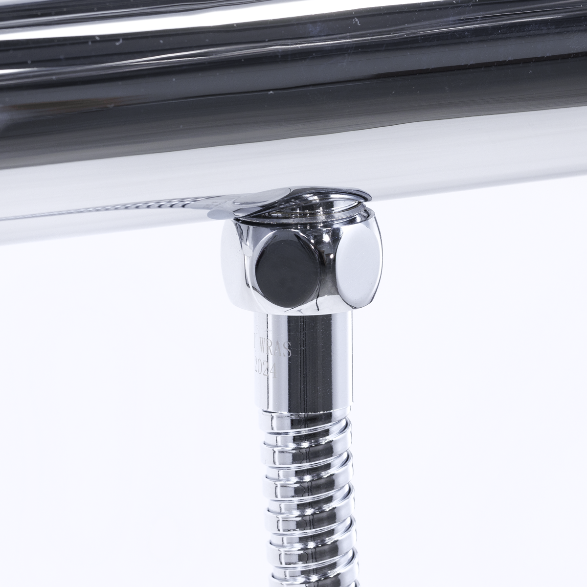 Baridi DH314 Thermostatic Shower Mixer Set, 20cm Round Head, Adjustable Rail - Chrome