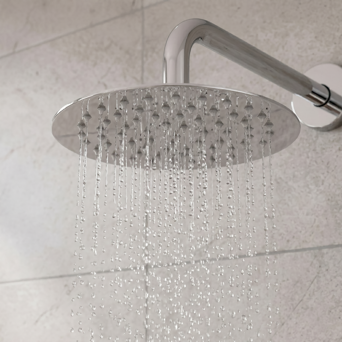 Baridi DH318 Concealed Thermostatic Shower Set 20cm Round Head & Hand Shower - Chrome