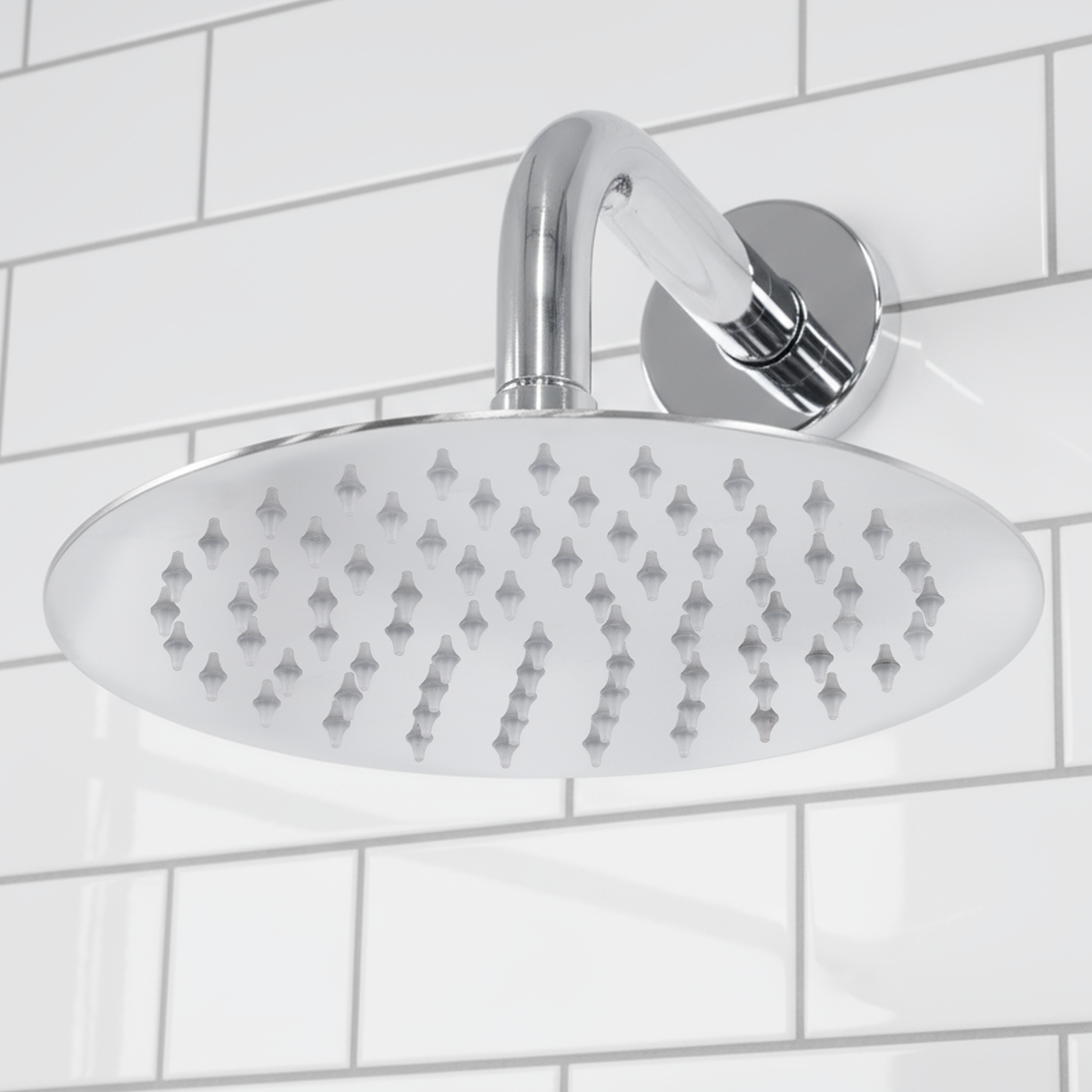 Baridi DH318 Concealed Thermostatic Shower Set 20cm Round Head & Hand Shower - Chrome
