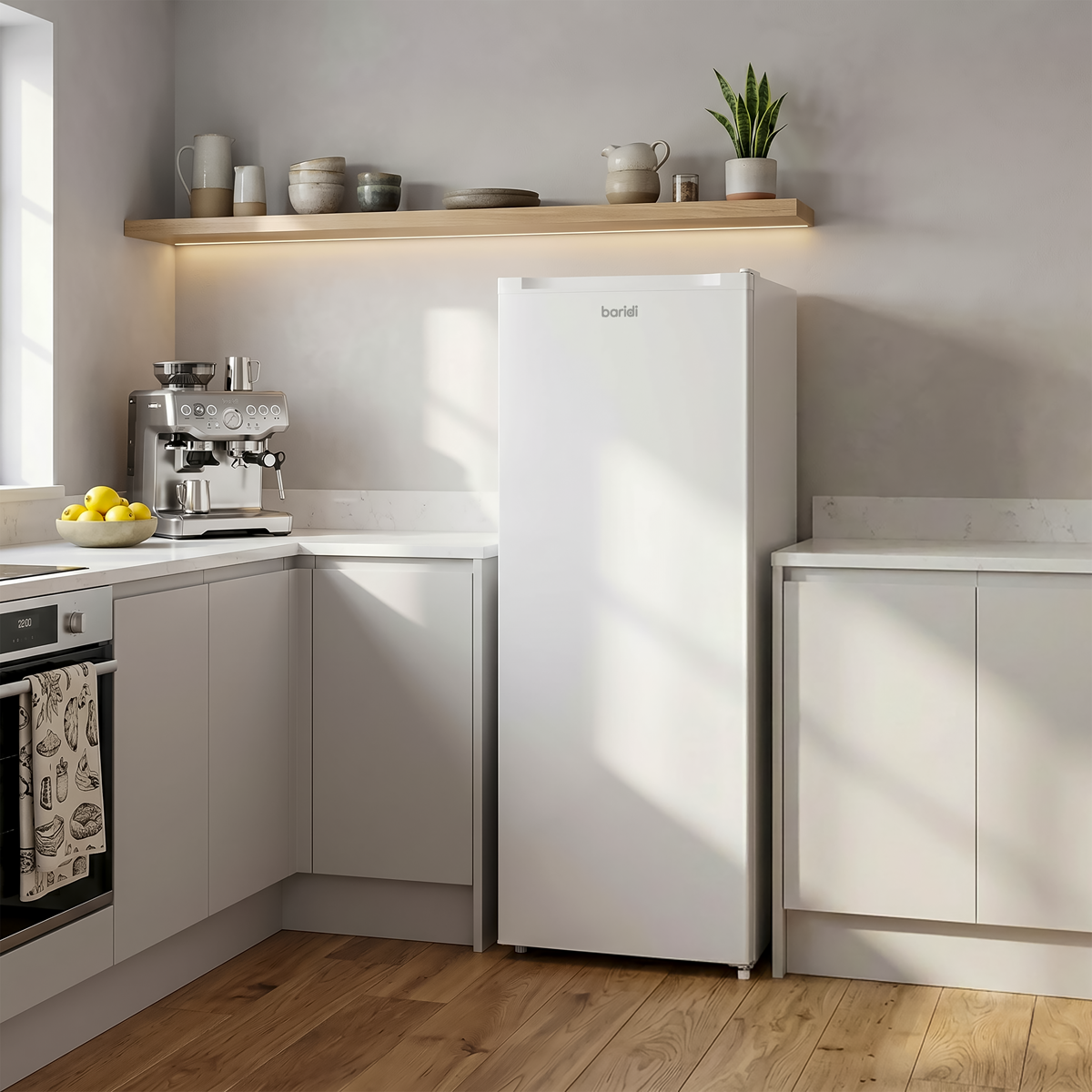 Baridi DH322 Baridi Freestanding Larder Fridge 241L – White