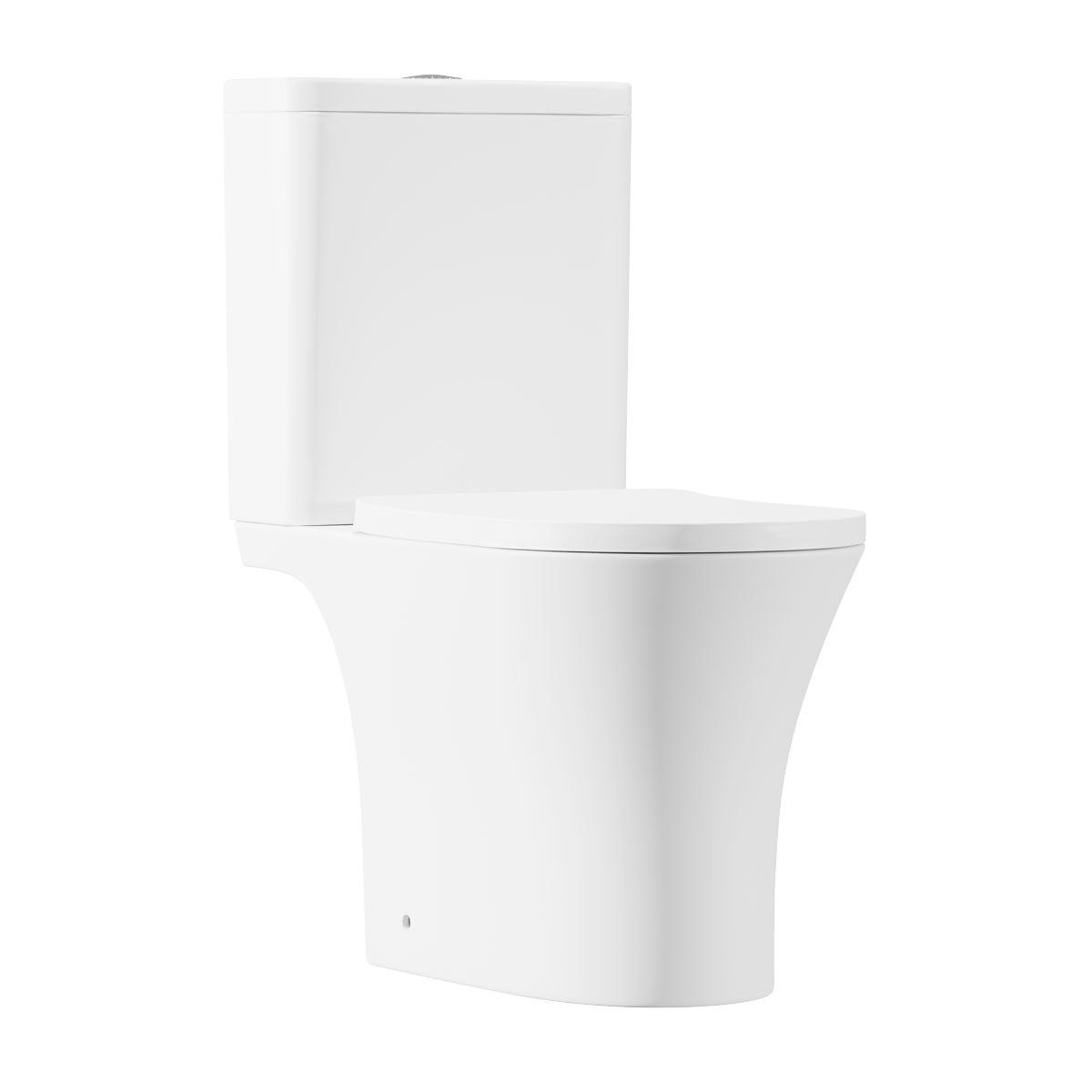Baridi DH332 Baridi Close-Coupled Toilet with Soft Close Seat, Dual Flush Cistern & Rimless Flush – White
