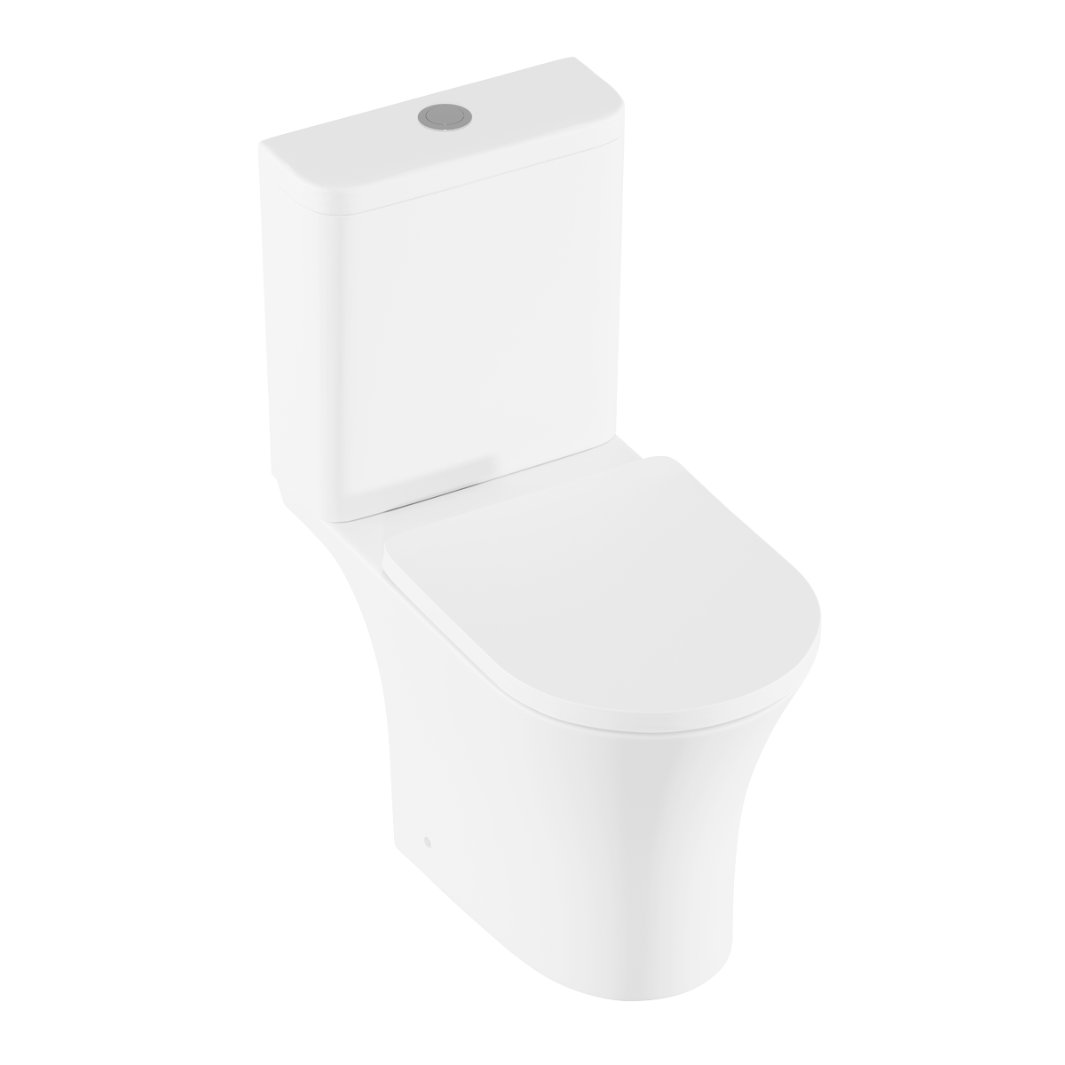 Baridi DH332 Baridi Close-Coupled Toilet with Soft Close Seat, Dual Flush Cistern & Rimless Flush – White