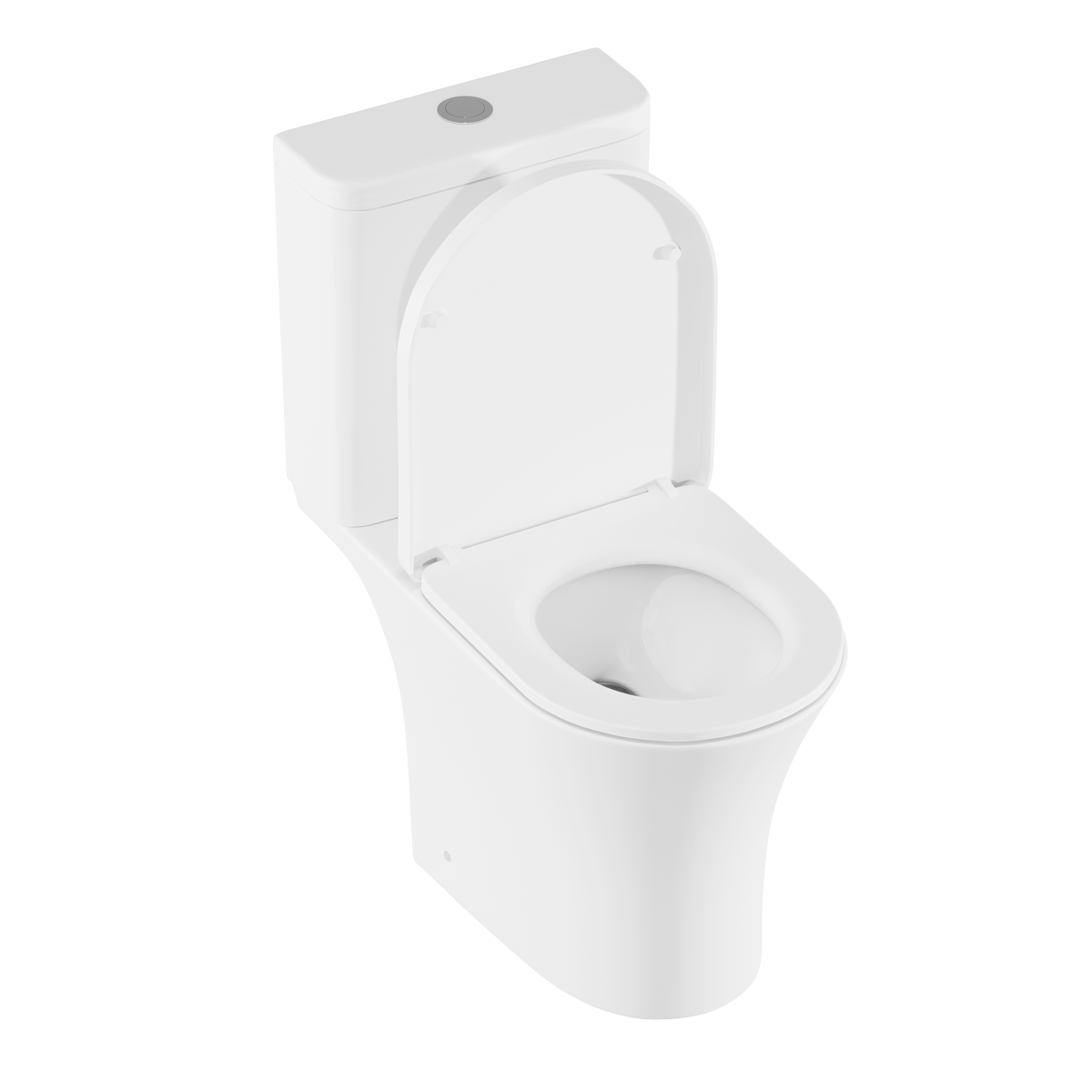 Baridi DH332 Baridi Close-Coupled Toilet with Soft Close Seat, Dual Flush Cistern & Rimless Flush – White