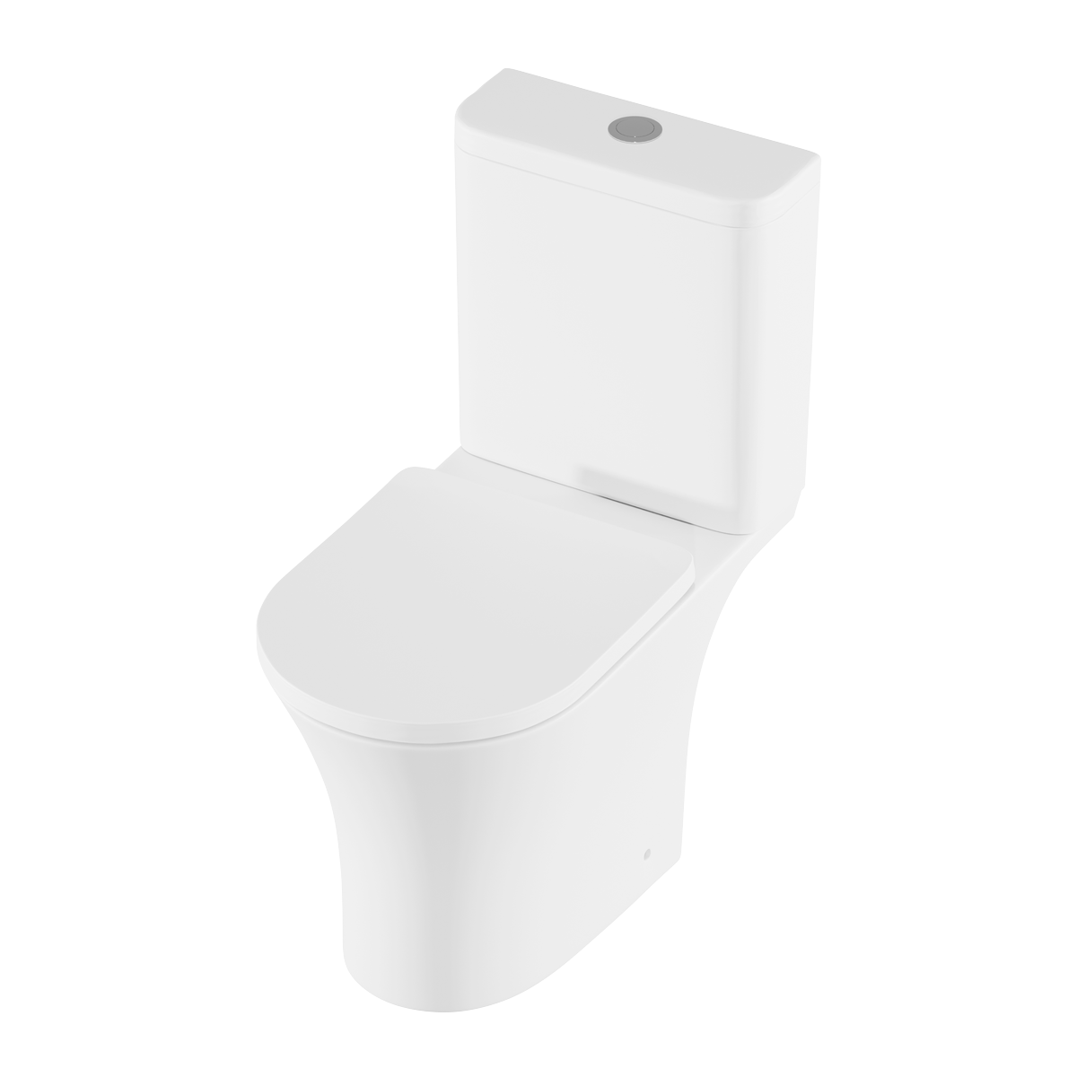 Baridi DH332 Baridi Close-Coupled Toilet with Soft Close Seat, Dual Flush Cistern & Rimless Flush – White