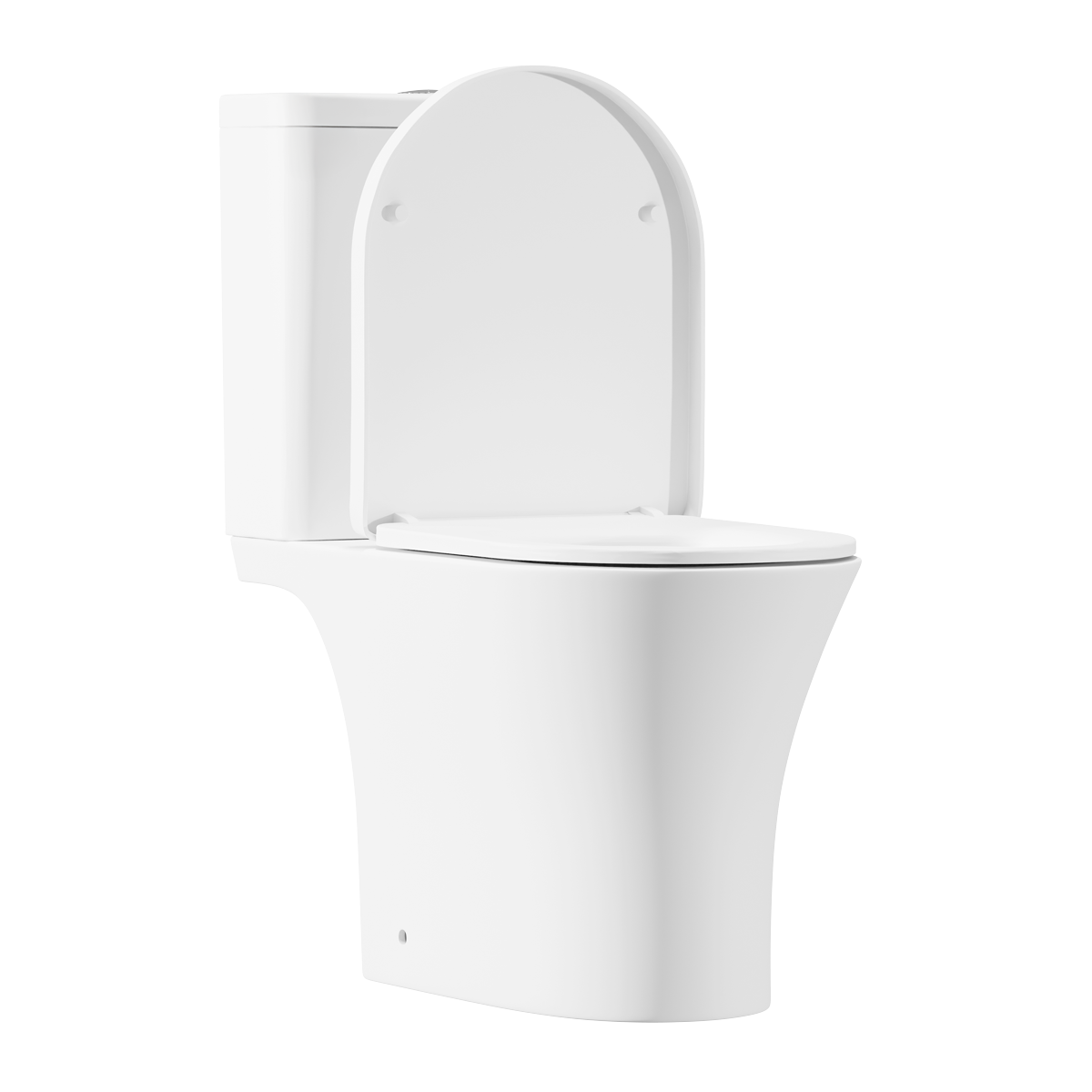 Baridi DH332 Baridi Close-Coupled Toilet with Soft Close Seat, Dual Flush Cistern & Rimless Flush – White