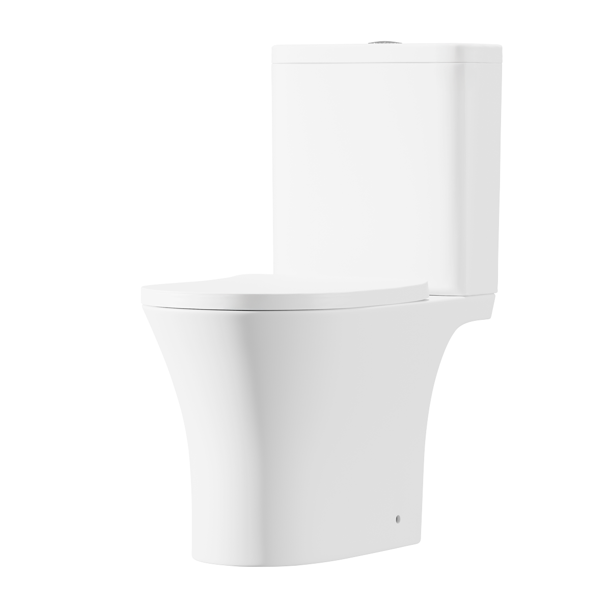 Baridi DH332 Baridi Close-Coupled Toilet with Soft Close Seat, Dual Flush Cistern & Rimless Flush – White