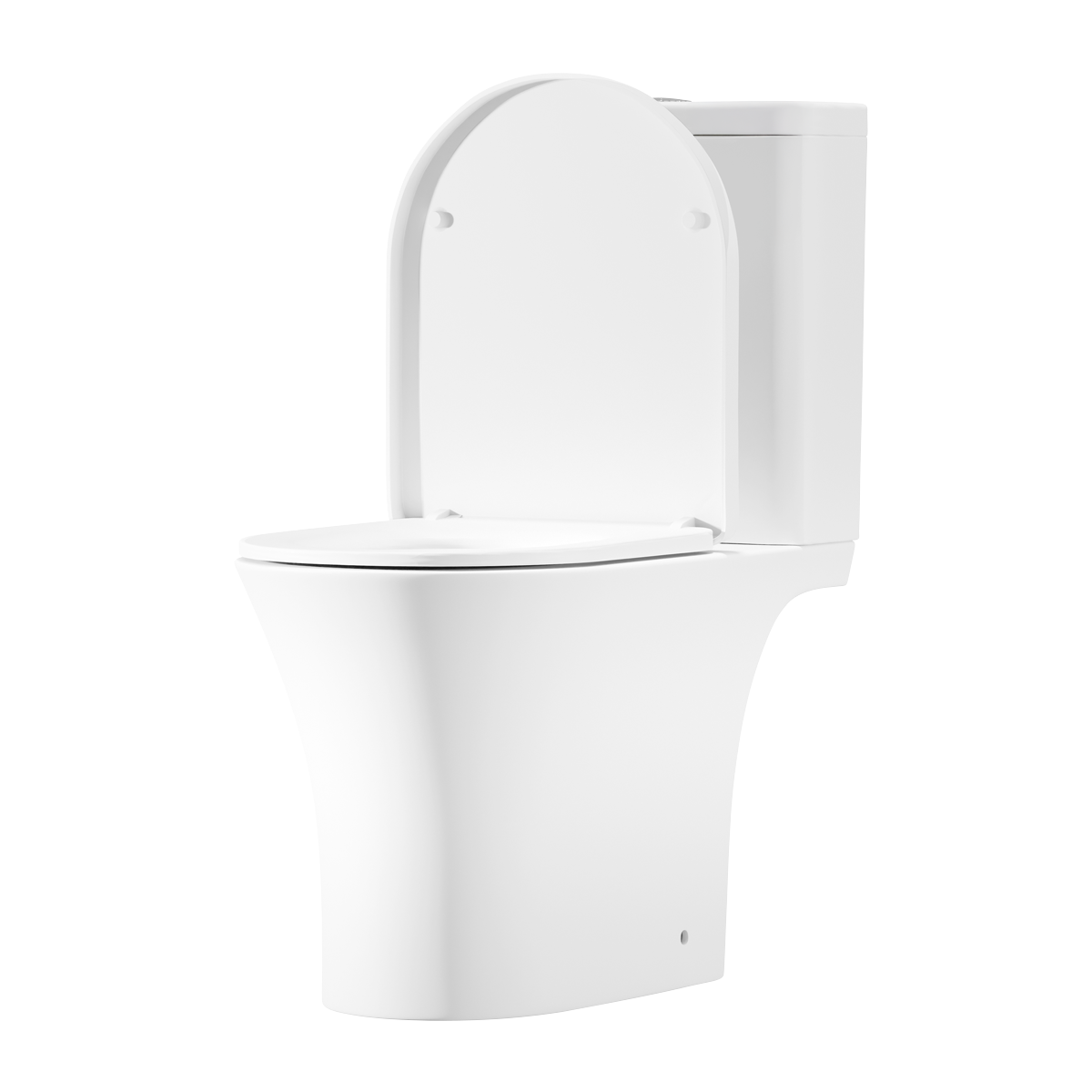 Baridi DH332 Baridi Close-Coupled Toilet with Soft Close Seat, Dual Flush Cistern & Rimless Flush – White