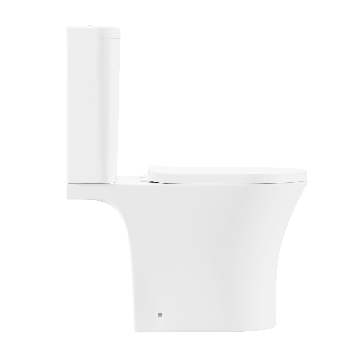 Baridi DH332 Baridi Close-Coupled Toilet with Soft Close Seat, Dual Flush Cistern & Rimless Flush – White