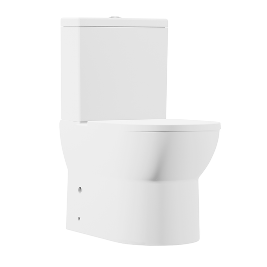 Baridi DH333 Baridi Close-Coupled Toilet with Soft Close Seat, Dual Flush Cistern & Rimless Flush – White