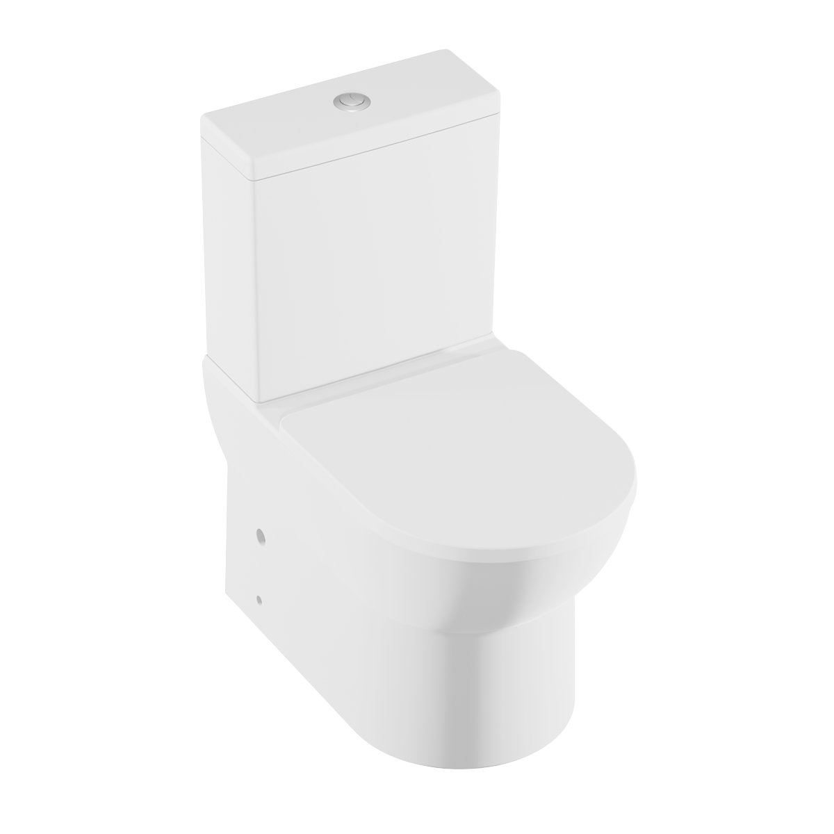 Baridi DH333 Baridi Close-Coupled Toilet with Soft Close Seat, Dual Flush Cistern & Rimless Flush – White