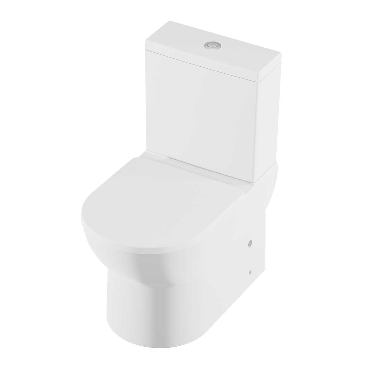 Baridi DH333 Baridi Close-Coupled Toilet with Soft Close Seat, Dual Flush Cistern & Rimless Flush – White