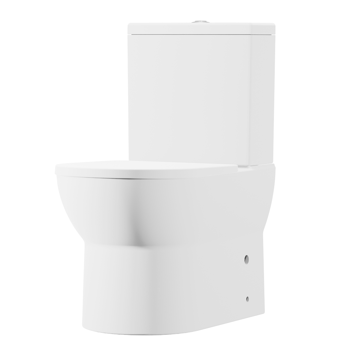 Baridi DH333 Baridi Close-Coupled Toilet with Soft Close Seat, Dual Flush Cistern & Rimless Flush – White