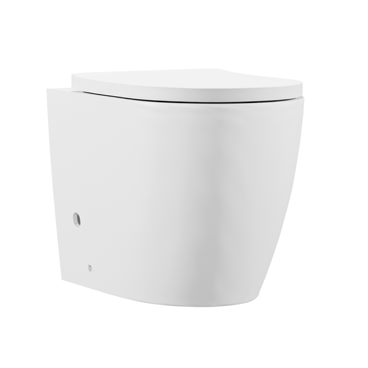 Baridi DH334 Back-to-Wall Toilet with Soft Close Seat & Rimless Flush – White