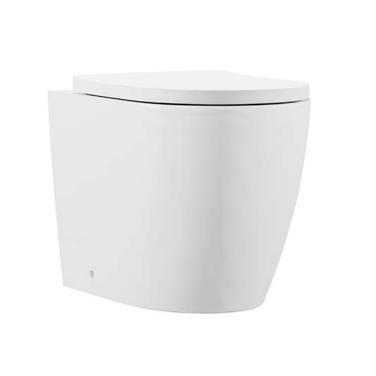 Baridi DH334 Back-to-Wall Toilet with Soft Close Seat & Rimless Flush – White