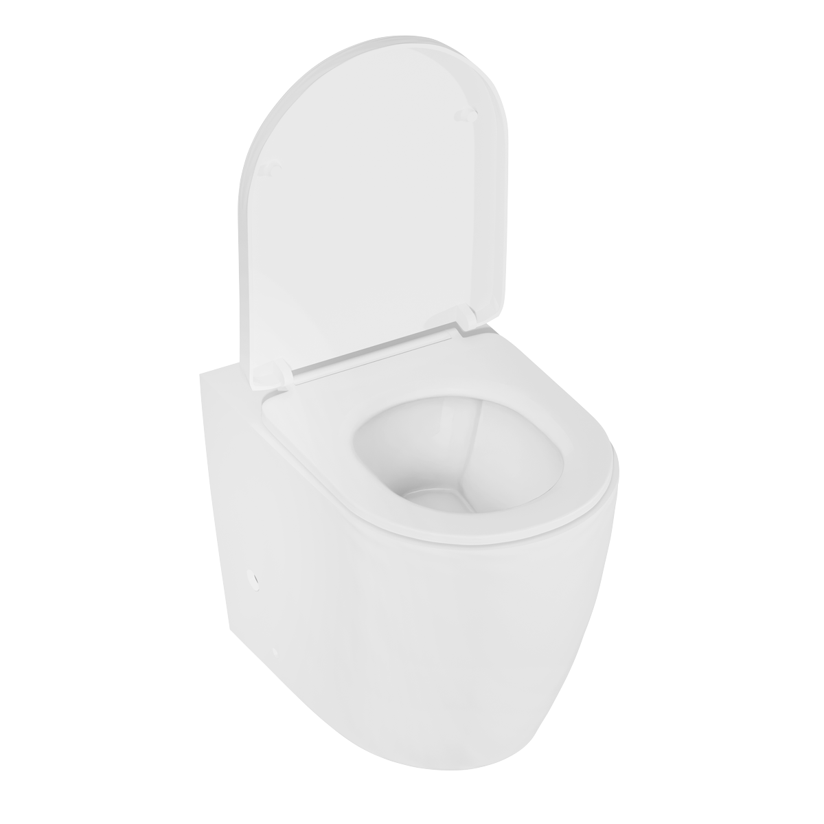 Baridi DH334 Back-to-Wall Toilet with Soft Close Seat & Rimless Flush – White