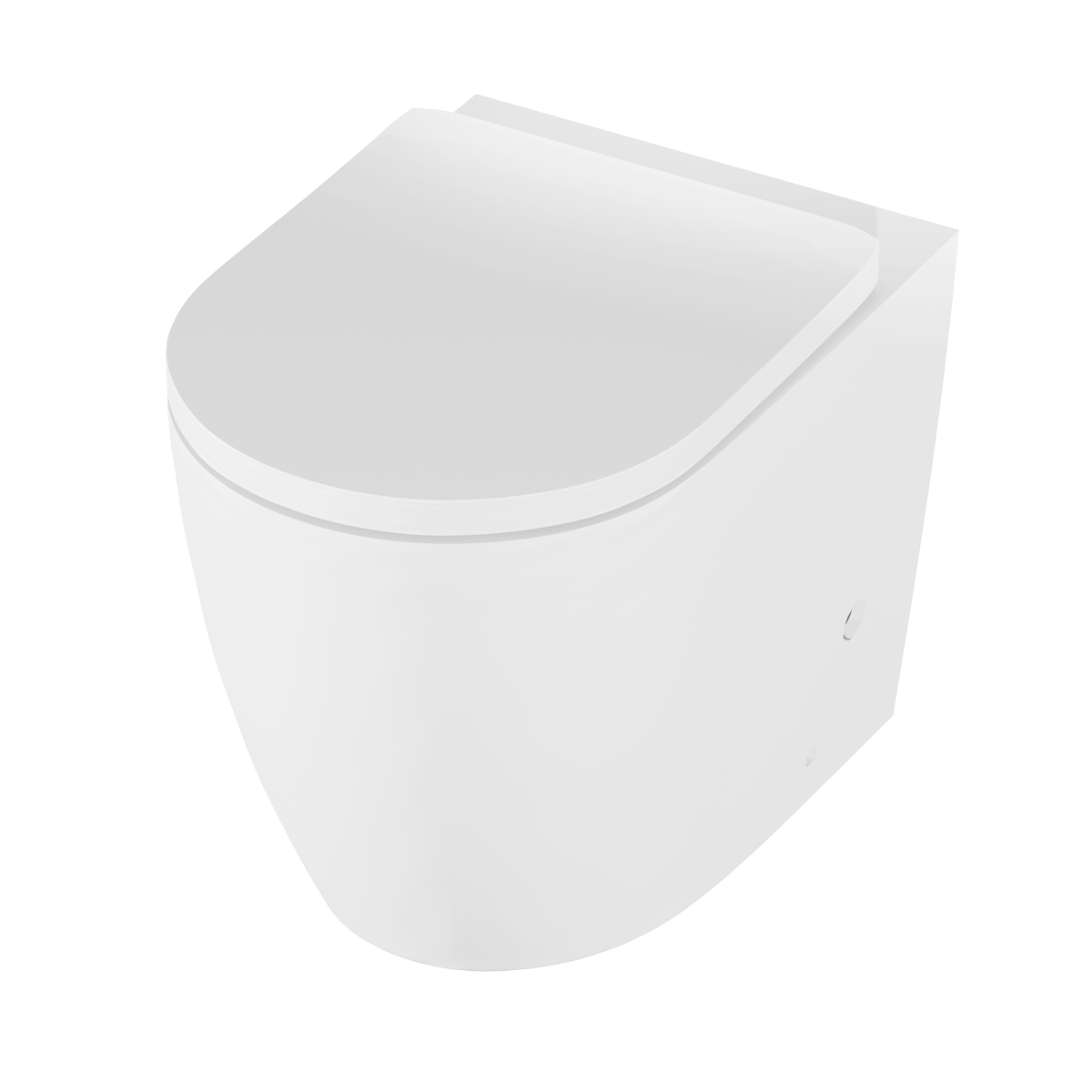 Baridi DH334 Back-to-Wall Toilet with Soft Close Seat & Rimless Flush – White