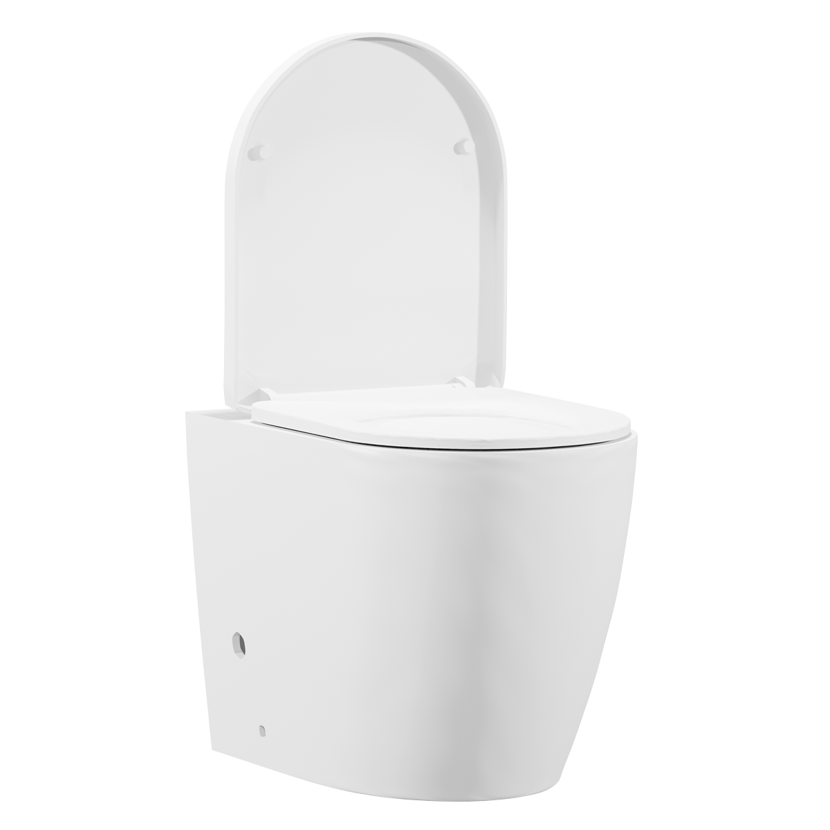 Baridi DH334 Back-to-Wall Toilet with Soft Close Seat & Rimless Flush – White