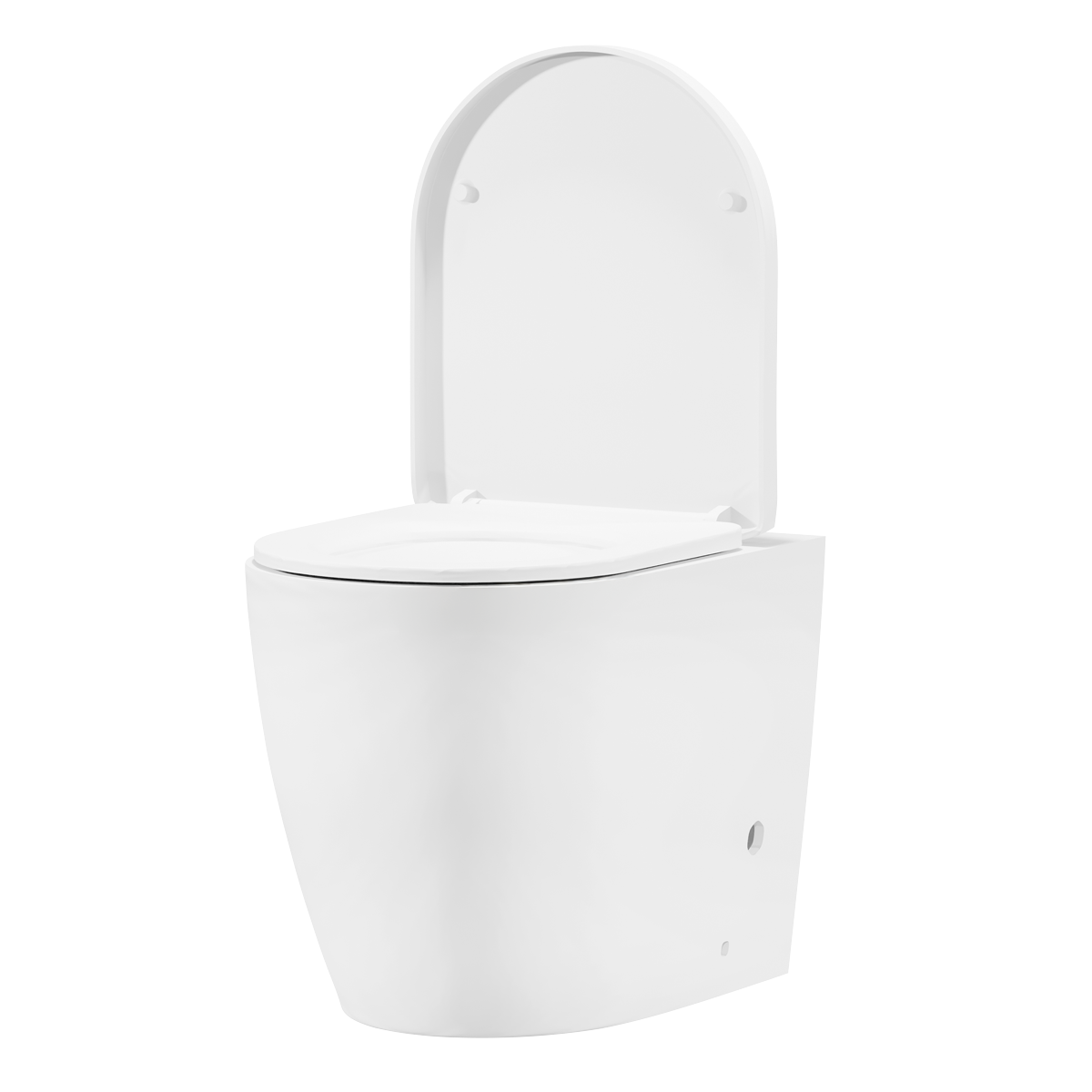 Baridi DH334 Back-to-Wall Toilet with Soft Close Seat & Rimless Flush – White
