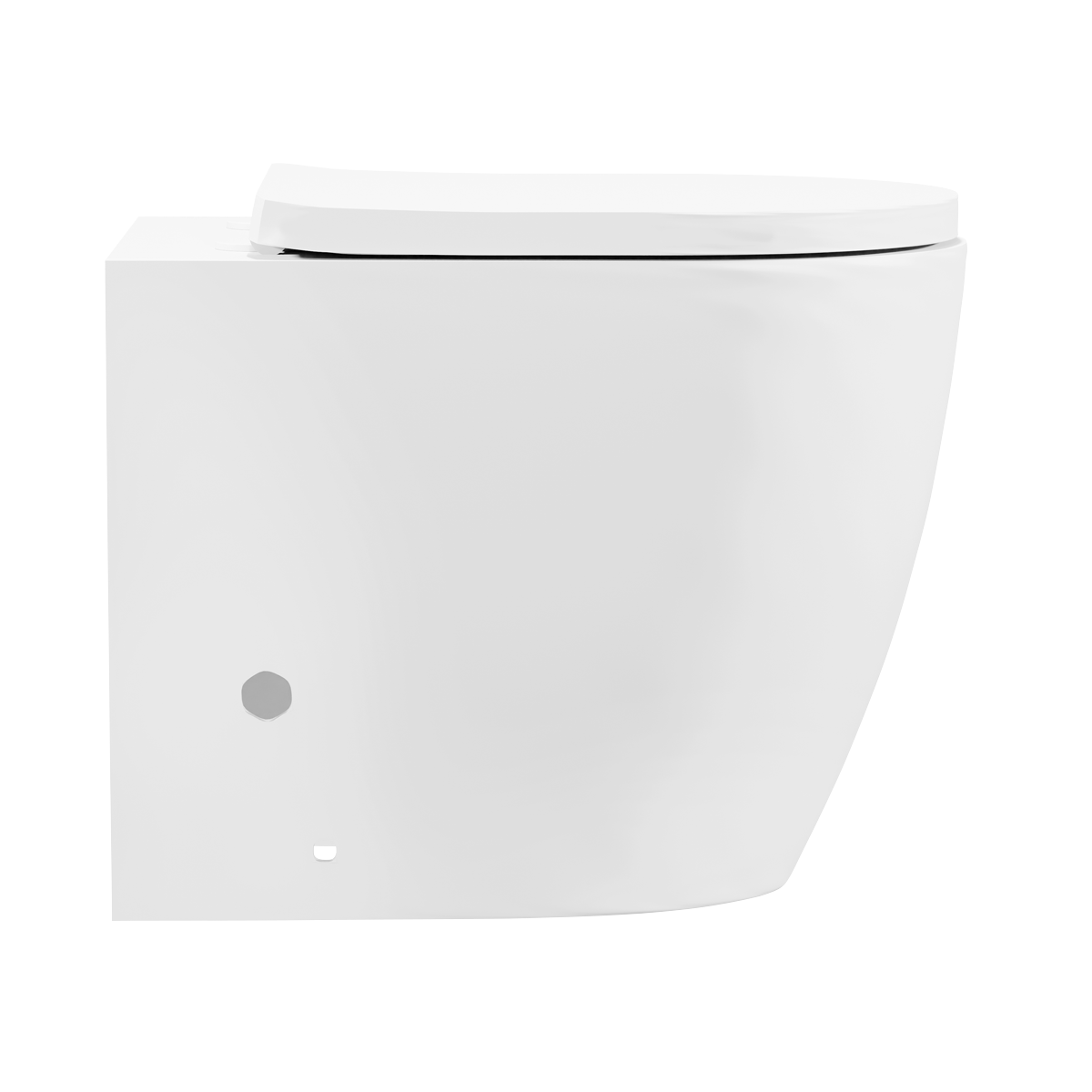 Baridi DH334 Back-to-Wall Toilet with Soft Close Seat & Rimless Flush – White