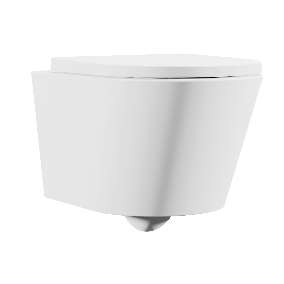 Baridi DH335 Wall Hung Toilet with Soft Close Seat & Rimless Flush – White