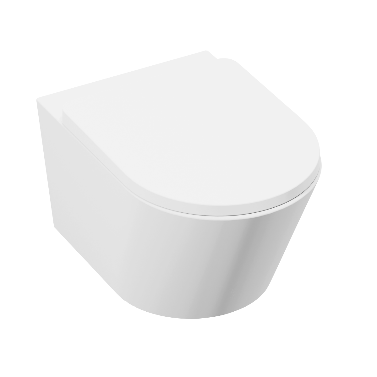 Baridi DH335 Wall Hung Toilet with Soft Close Seat & Rimless Flush – White