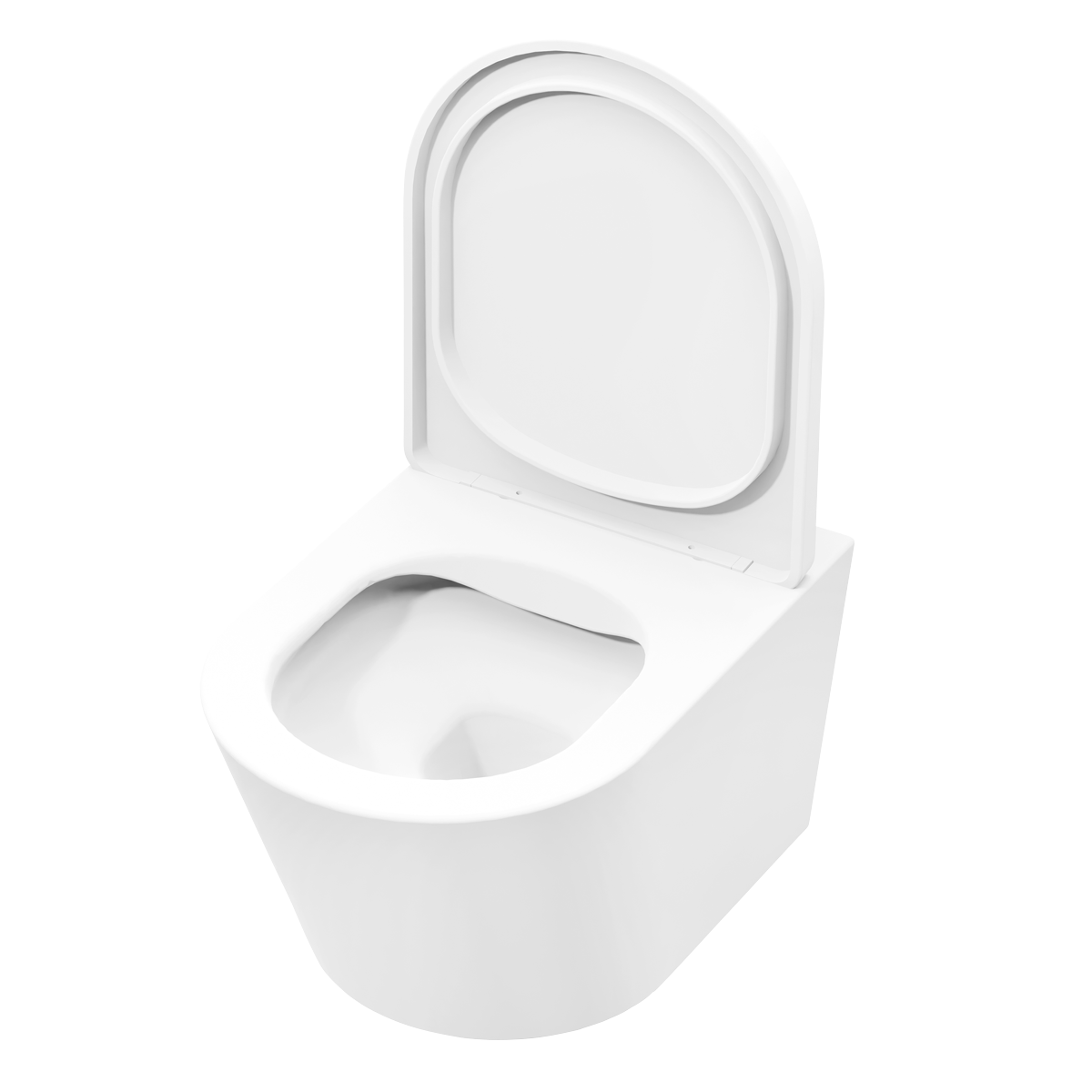 Baridi DH335 Wall Hung Toilet with Soft Close Seat & Rimless Flush – White