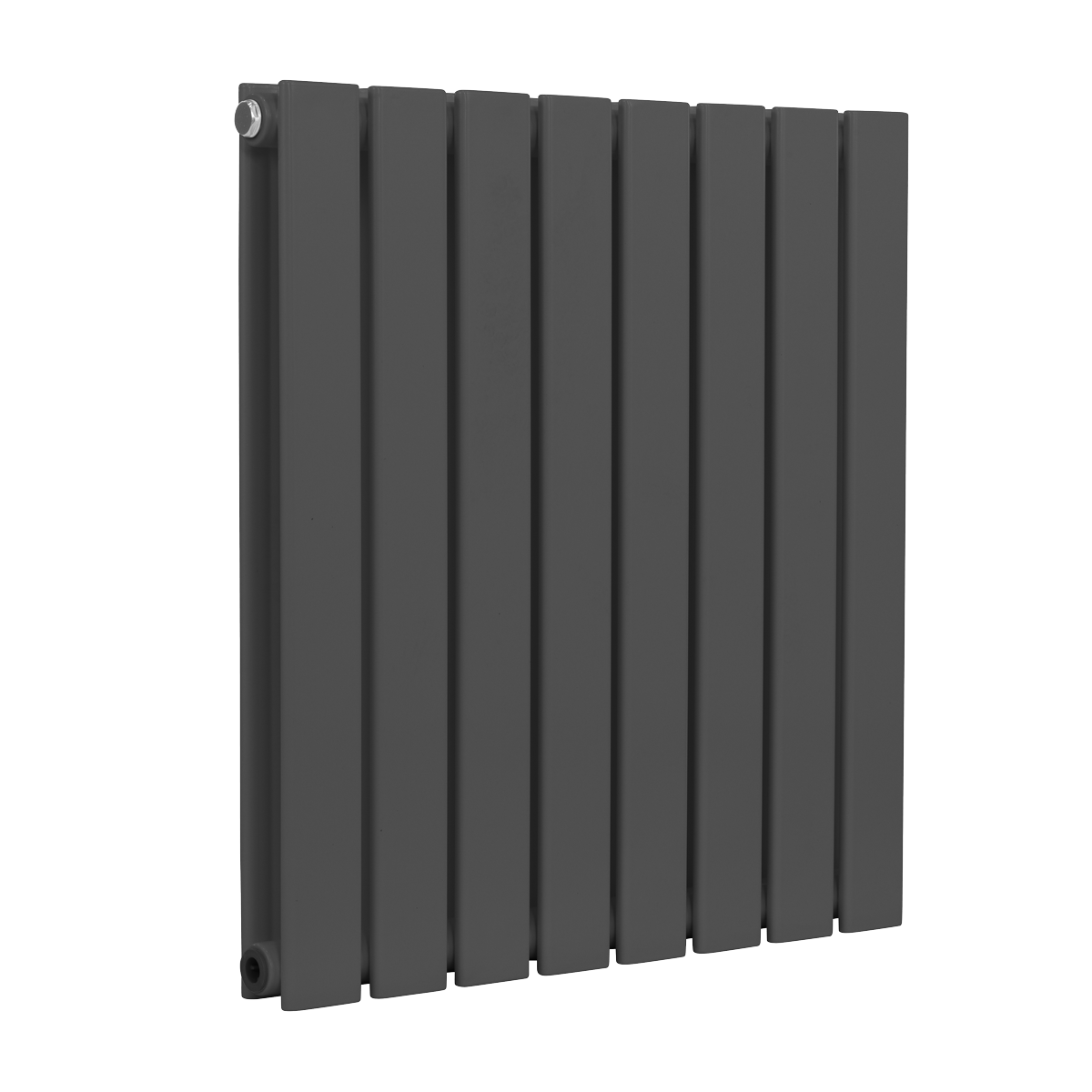 Baridi DH339 Baridi Horizontal Radiator Contemporary Double Flat Panel Design 600 x 560mm – Anthracite