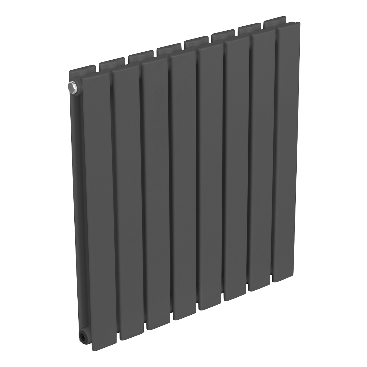 Baridi DH339 Baridi Horizontal Radiator Contemporary Double Flat Panel Design 600 x 560mm – Anthracite