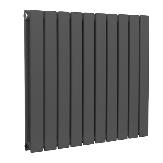 Baridi DH340 Baridi Horizontal Radiator Contemporary Double Flat Panel Design 600 x 700mm – Anthracite